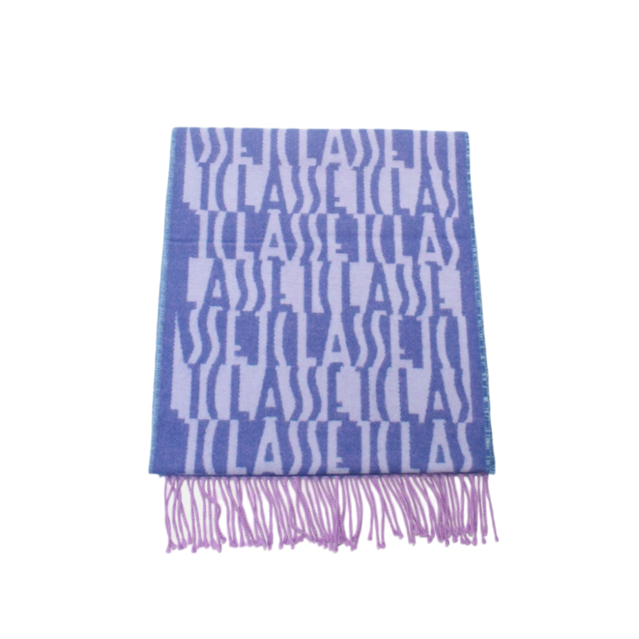 Sciarpa Alviero Martini 1^ Classe Donna Loghi Allover Blu/Viola