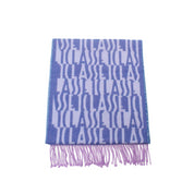 Sciarpa Alviero Martini 1^ Classe Donna Loghi Allover Blu/Viola