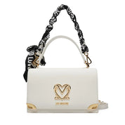 Borsa a Tracolla Love Moschino Donna Lady foulard Bianco