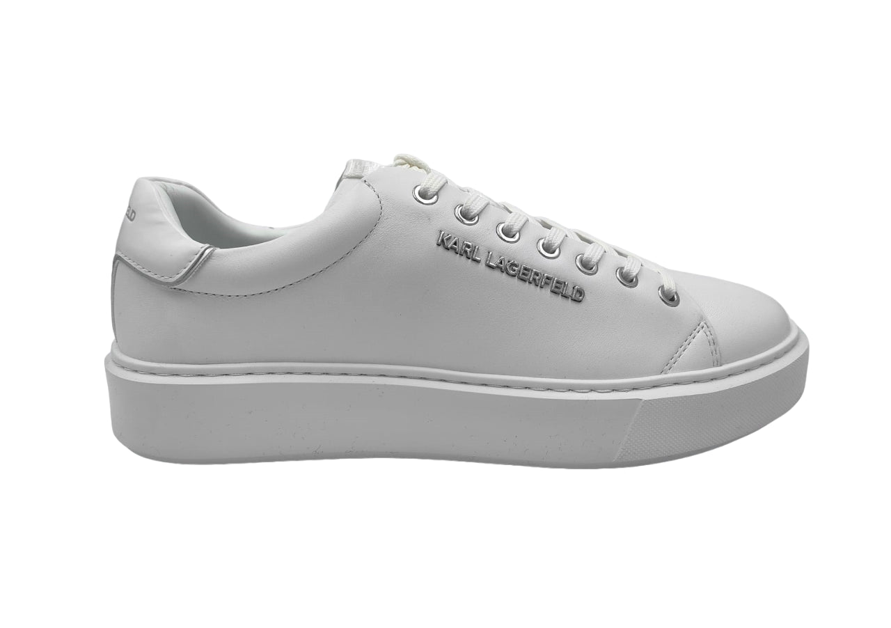 Sneakers Karl Lagerfeld Uomo Lo Lace III bianco/ argento