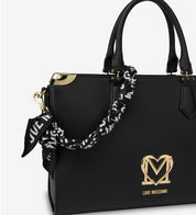 Borsa a Mano Love Moschino Donna Lady foulard Nero