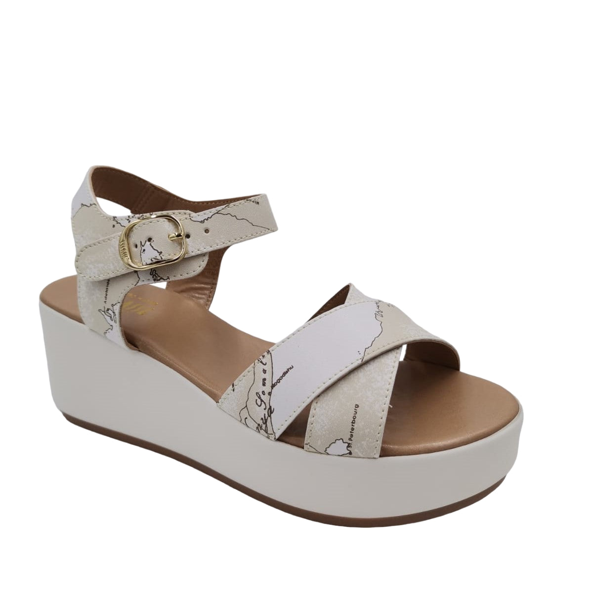 Sandalo Alviero Martini 1^ Classe Donna Wedge Sandal Bianco