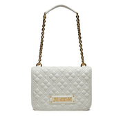 Borsa a Tracolla Love Moschino Donna Quilted Bianco
