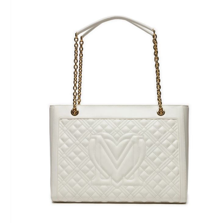 Borsa a Spalla Love Moschino Donna Quilted bag Bianco
