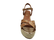 zeppa Alviero Martini 1^ Classe Donna Wedge Sandal geo classic/ oro