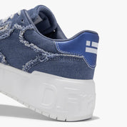 Sneakers D.Franklin Donna Court Frayed Denim Blu