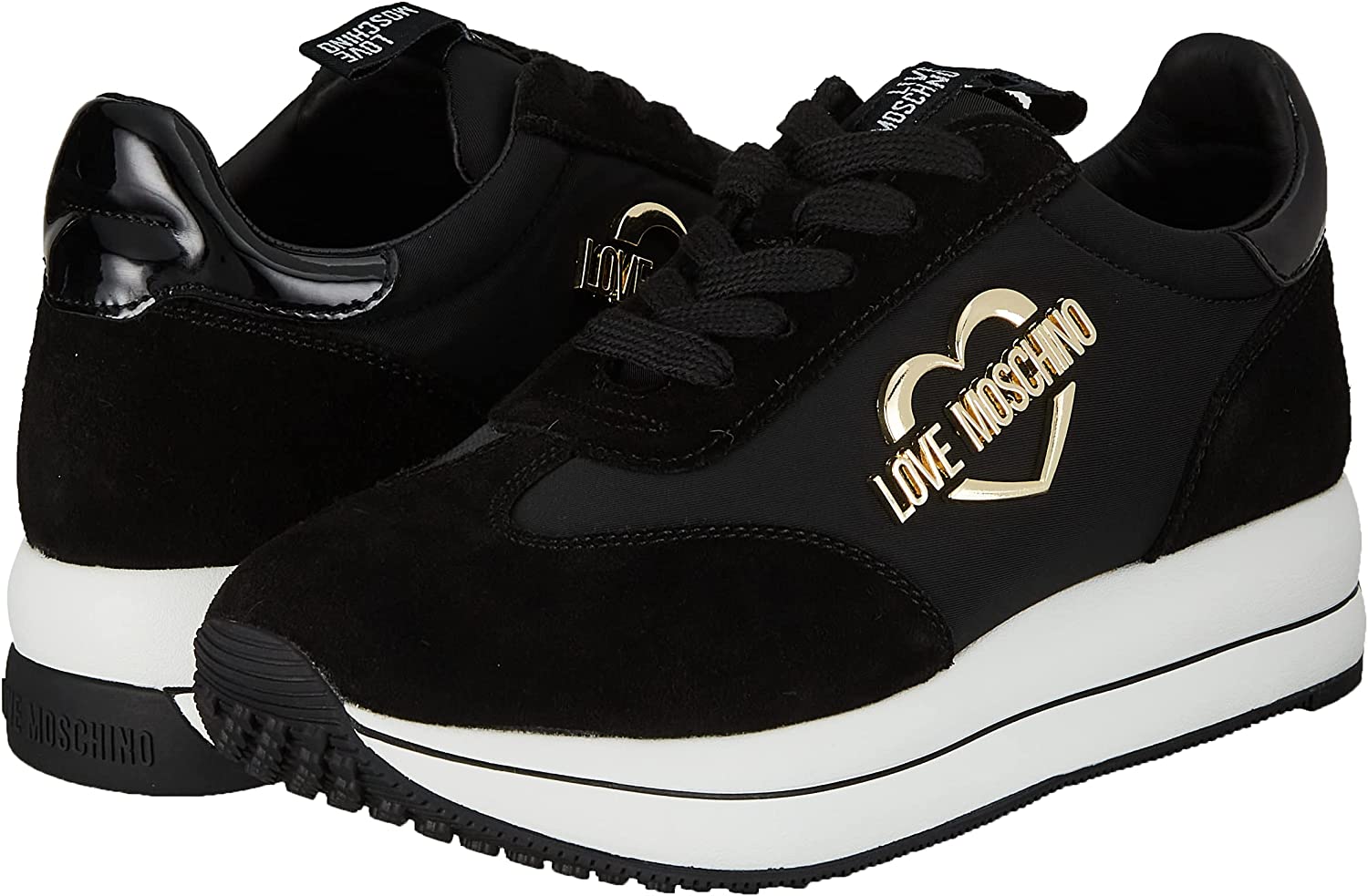 Sneakers Love Moschino Donna Nero/bianco