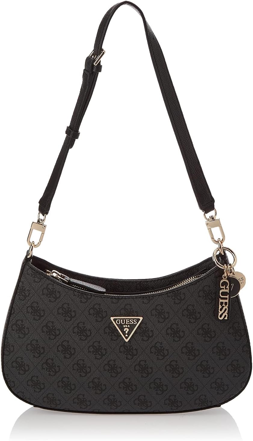 Borsa a Spalla Guess Donna Carbone