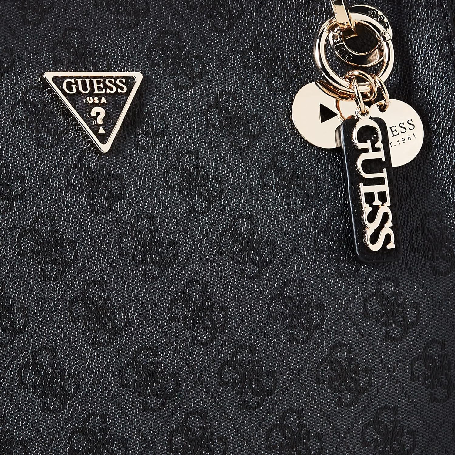 Borsa a Spalla Guess Donna Carbone