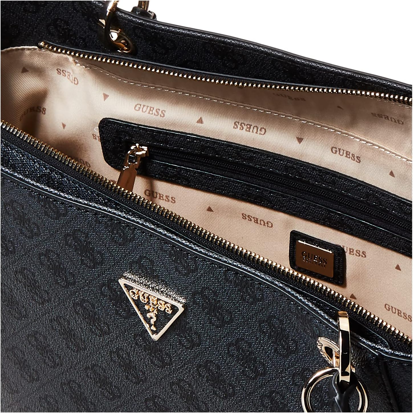 Borsa a Spalla Guess Donna Carbone