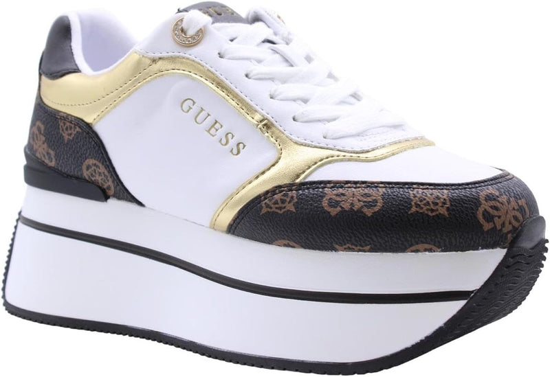 Sneakers Bianco/nero/oro