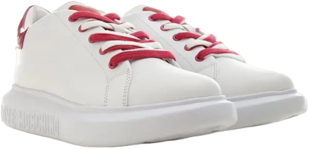 Sneakers Love Moschino Donna Bianco/rosso