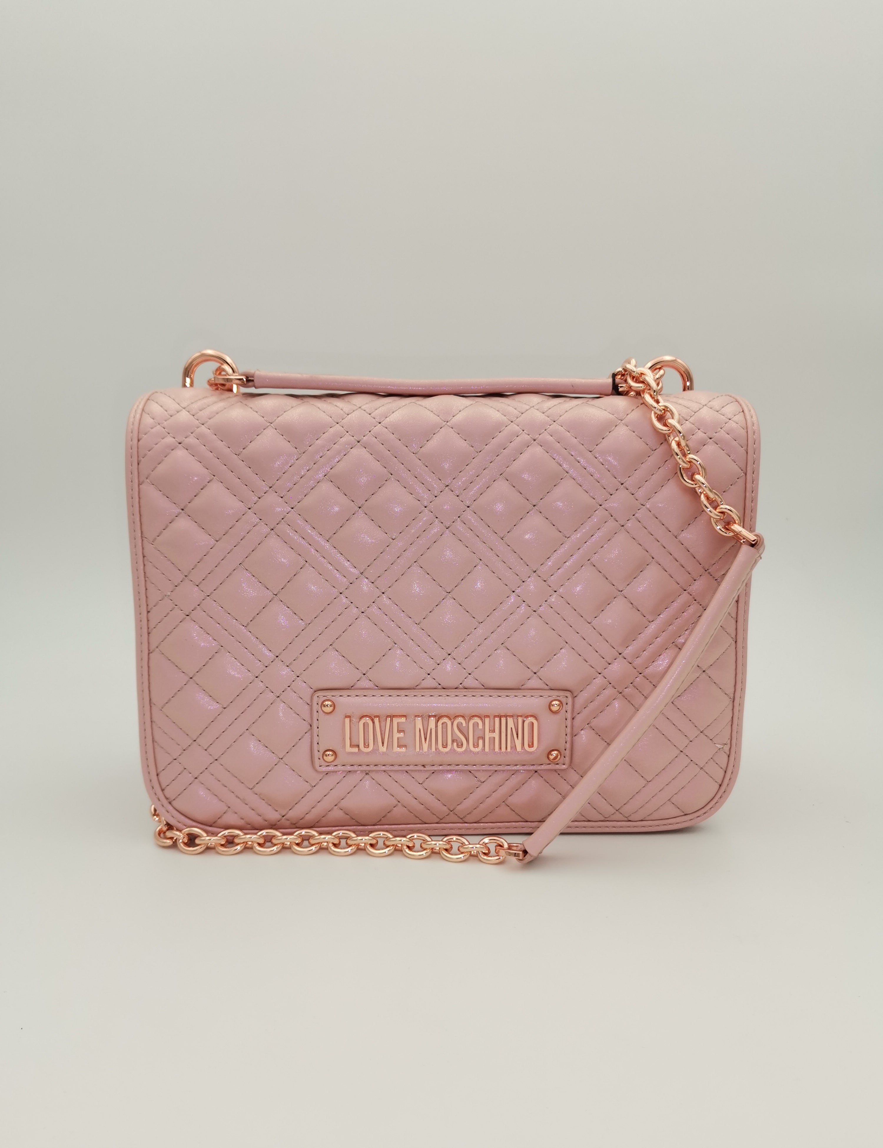 Borsa a Tracolla Love Moschino Donna Rosa laminato