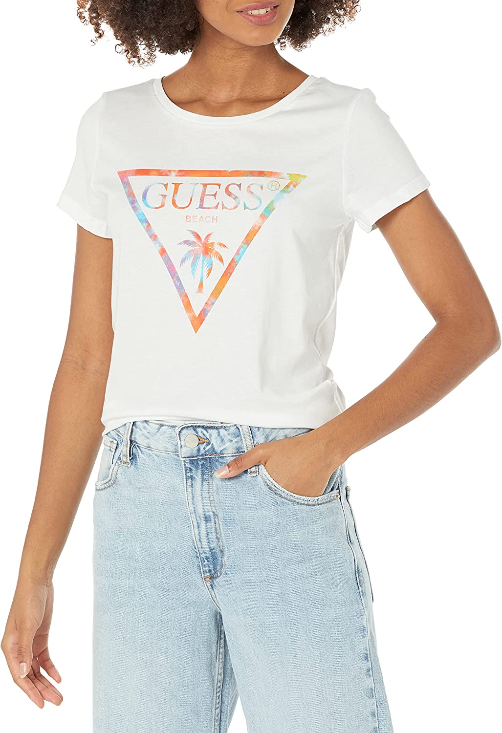 T-shirt Guess Donna Bianco