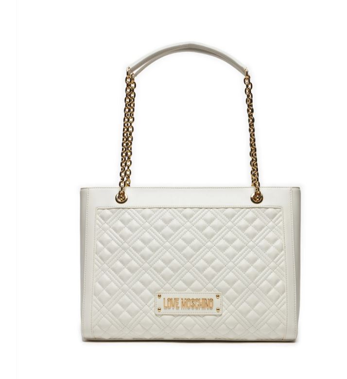 Borsa a Spalla Love Moschino Donna Quilted bag Bianco