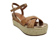 zeppa Alviero Martini 1^ Classe Donna Wedge Sandal geo classic/ oro