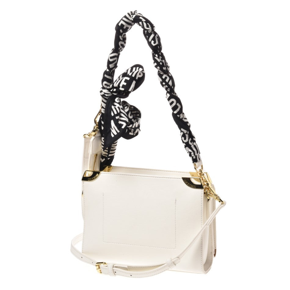 Borsa a Tracolla Love Moschino Donna Lady foulard Bianco