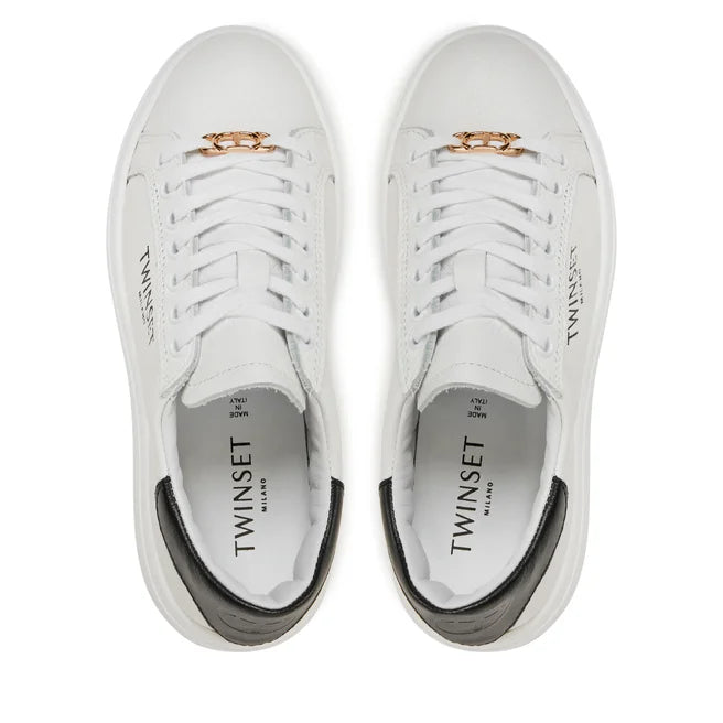 Sneakers Twinset Donna Platform Bianco nero