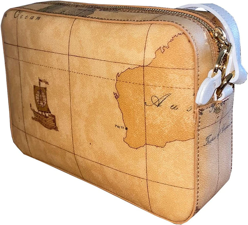 Borsa a Tracolla Bianco/geo classic