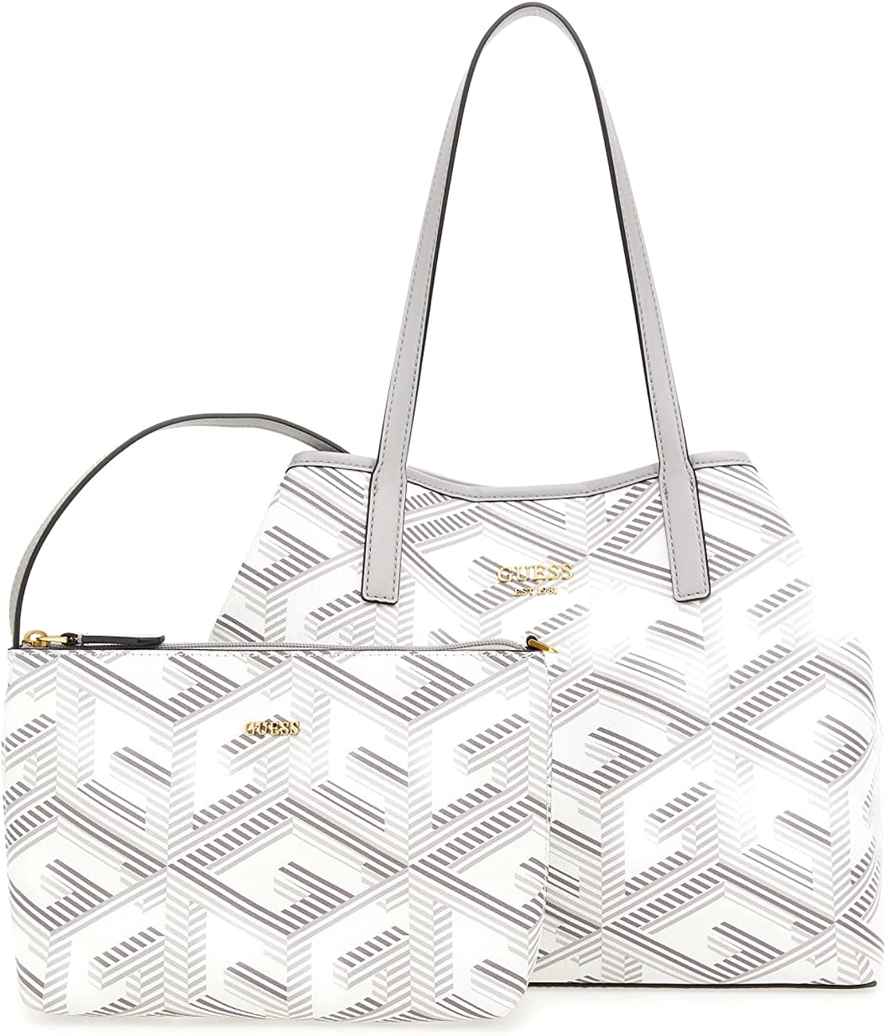 Borsa a Spalla Guess Donna Bianca/grigio