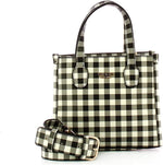Borsa a Tracolla Bianca/nera