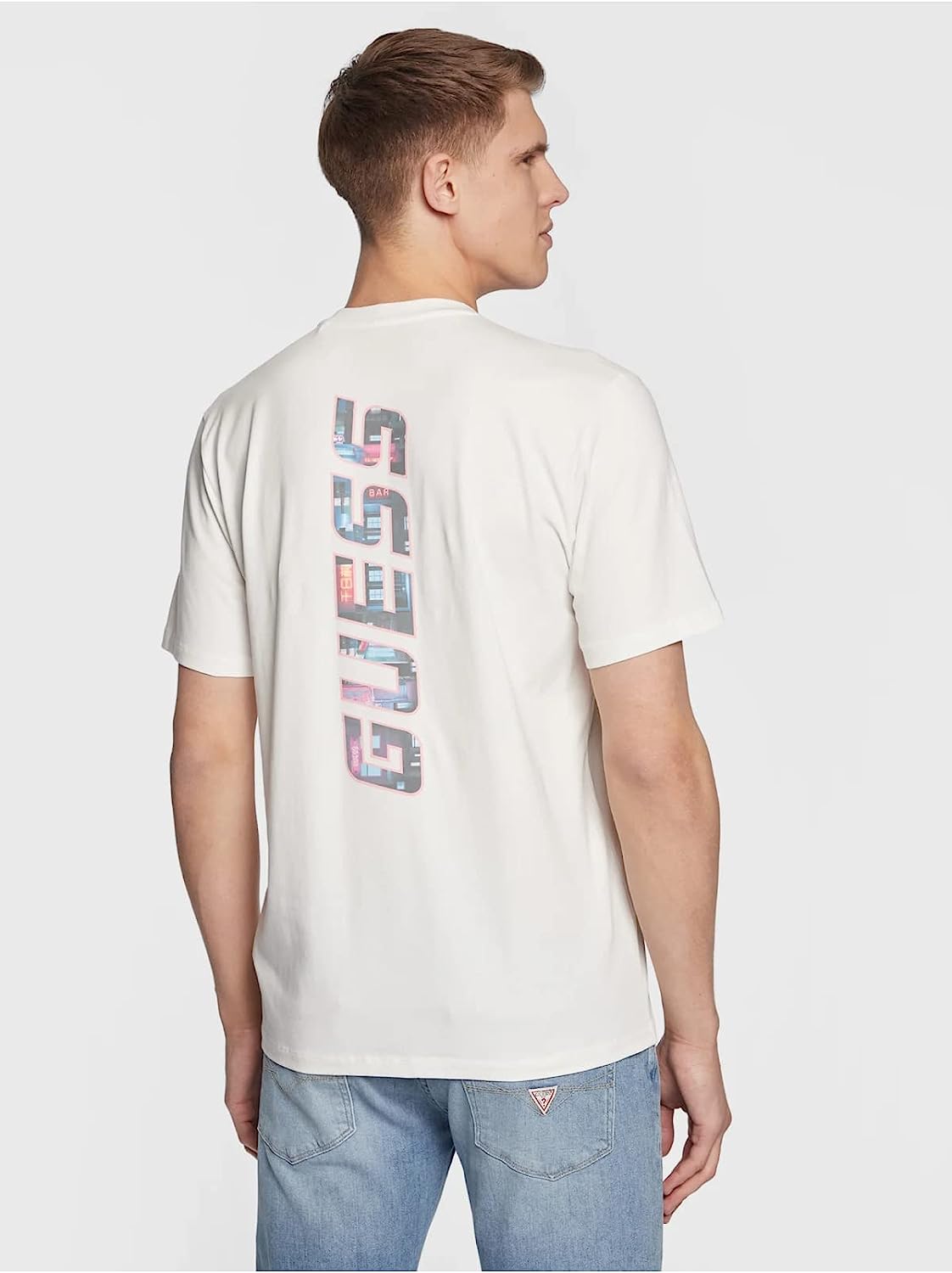 T-shirt Guess Uomo Bianco