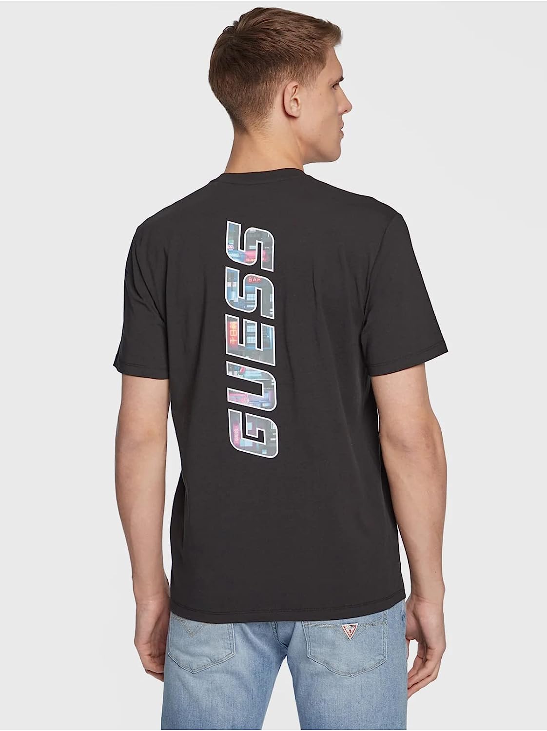 T-shirt Guess Uomo Nero