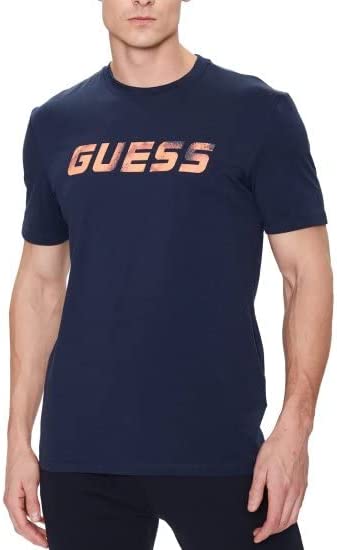 T-shirt Guess Donna Blu/arancio