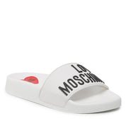 Ciabatta Love Moschino Donna Bianco/ nero