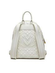 Zaino Love Moschino Donna Quilted Bianco